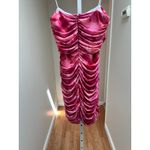 Amanda Uprichard Levi Mini Dress Pink Ruched size Small Photo 3