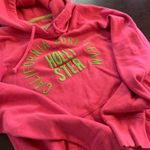 Hollister Y2 K  California Surf Team Hoodie Sweatshirt Women Small Pink‎ Green Photo 4