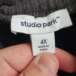 Studio Park + Shawn Killinger Regular Sweatshirt Dress Charcoal Gray 4X NWOT Photo 10