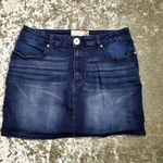 G by Guess  Blue Distressed Denim Mini Skirt Size: L Photo 0