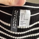 H&M Divided by  Striped Ribbed Tank Top, Black/White, Size Large Photo 11