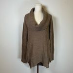 Oasis  Cowl Neck Tunic Sweater Oversized Brown Alpaca Blend Women’s Size US 8-10 Photo 1