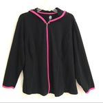 Avenue  black with pink trim zip up hoodie jogger set 18/20 Photo 0