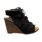Melrose and Market Calista Black & Brown Stacked Wedge Heel 7.5 Photo 1