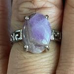 Amethyst Natural purple S925 silver ring size 7.5 Photo 8