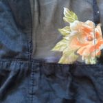 Urban Outfitters Sheer Sleeve Black Floral Dress size XS Photo 9