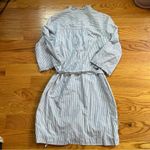Lilly Pulitzer  Brinkley blue and white seersucker shirt dress size 8 Photo 1