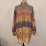 Bill Blass Vintage 100% silk oversized button front tunic top shirt L Photo 2