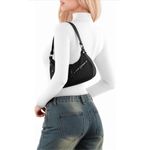 MANGOPOP NEW  Mock Turtleneck Long Sleeve Bodysuit Cutout L Photo 3