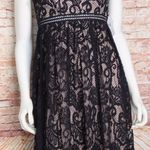 Altar'd State Altar’d State | Black Lace Overlay A-Line Midi Dress Photo 3