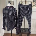 Lucky Brand Women’s 2pc Long Pajama Set Black Pink L Photo 1