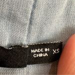 J Brand Esme Sleeveless Halter Light Blue Denim Chambray Neck Tie Dress XS Photo 10