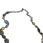 Gucci Gold Tone Long Chain Necklace With Stones Photo 8