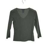EXPRESS Women's M Dark Green Semi Sheer Gold Stud Pullover Photo 1
