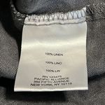 Ellen Tracy  size medium 100% linen hi low blouse grey with gold zipper roll tabs Photo 5