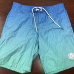 American Eagle  Men’s Ombré Swim Trunks Size Medium Photo 0