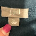 J.Jill Women Button Tunic XL Blue Linen Blend Minimalist Lagenlook Coastal Beach Photo 3