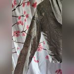 Gap  Women's Gray Half Zip Hoodie Floral Plants Size XS Photo 5