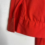 Lafayette 148  New York Womens Cotton Collared Hidden Placket Shirt Red Size 10 Photo 1