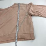 ZARA  Women Sweatshirt beigh Peach with rhinestones Size M Photo 15