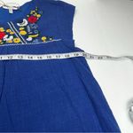 JODIFL  Women‎ Medium Blue Embroidered Dress Cap Sleeve Boho Bohemian Floral NEW Photo 6