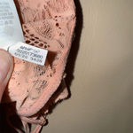 Aerie Women's Pink Lace Padded Plunge Bralette Size M Wireless Photo 6