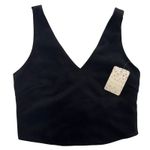Free People Free‎ People Top Womens X Small Black Criss Cross Back V Neck NWT Photo 2