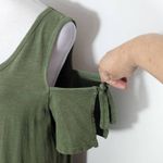  Green Open Shoulder Mini Shift Dress Size Medium Sanctuary Green Dress Photo 4