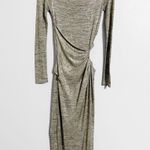 Significant Other New! Chloe Shimmer Cutout Maxi Dress Gold Size 4 Photo 2
