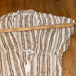 Sonoma  Brown and White Striped Tunic Coverup OSFM‎ Photo 4