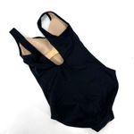 LL Bean Y2K One Piece Black Swimsuit Size 6 Small Bathing Suit Modest Photo 3