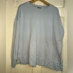Sweaty Betty  Sky Blue After Class Longline Crewneck Top Long Sleeve Sweater L Photo 1