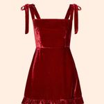 Reformation Minetta Dress (Crimson) Photo 1