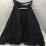 New MAIA BERGMAN | Hedda Tiered 100% Silk Top Size Large Black Photo 2