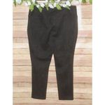 Andrew Marc Black Pull On Pants Size XL Leggings Stretch Waist Faux Suede Photo 3