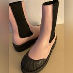 Maeve Anthropologie  women pink leather platform Chelsea boots size 7 Photo 10
