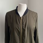 Bagatelle  Olive Bomber Jacket Womens Sz Medium Utility Full Zip Photo 2