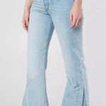 Levi's  premium ribcage split flare leg medium wash jeans high waist size US 28 Photo 0