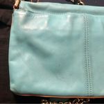 Botkier Linea Tiffany Blue Gold Hardware Crossbody Bag Chunky Chain Turquoise Photo 13
