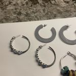 Lot Of 4 Variety of Costume Jewelry Earrings Pierced Hoops Photo 6