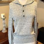 Kenneth Cole Comfy Oversized Boyfriend Hooded Henley Sweater Photo 11