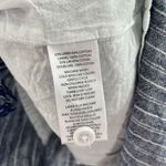 BeachLunchLounge  Shirt Dress Extra Large Blue Pinstripe Linen Cotton Sleeveless Photo 12