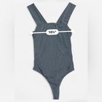 Blue Metallic Shimmer Bodysuit Photo 3