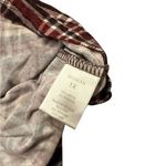 Westport  Burgundy and Black Checkered V-neck Relaxed Fit Top Photo 3