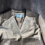 Marciano  Beige and Chocolate 100% Leather Trench Coat Photo 4