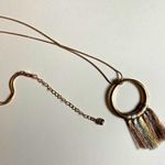 C 1946  long necklace fringe gold tone vintage Photo 2