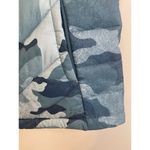 The North Face Women's Puffer Vest Jacket 550 Down Quilted Blue Camouflage Small Photo 1