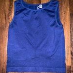 Athletic Works Women’s Blue Muscle Cropped Shirt Size Large Photo 0