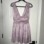 Lovers + Friends  Venice Mini‎ Dress in Lilac Floral Palm - Small Photo 3