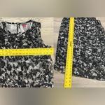 Vince Camuto Black & White Geometric Print High Low Midi A-Line Dress Size M Photo 13